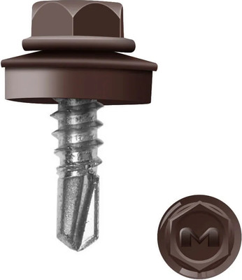 Саморез Daxmer Кровельный 5.5x19 (250шт, 8017 шоколадный/коричневый)