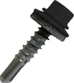 Саморез Daxmer Кровельный 5.5x19 (250шт, 9005 черный янтарь)