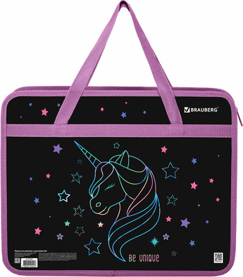 Папка-портфель Brauberg Radiant Unicorn / 273369