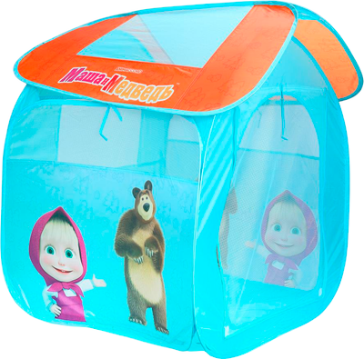 Детская игровая палатка Играем вместе Маша и Медведь / GFA-MB-2-R