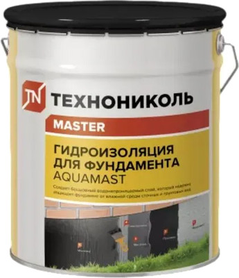 Гидроизоляционная мастика Технониколь AquaMast битумная (18кг)