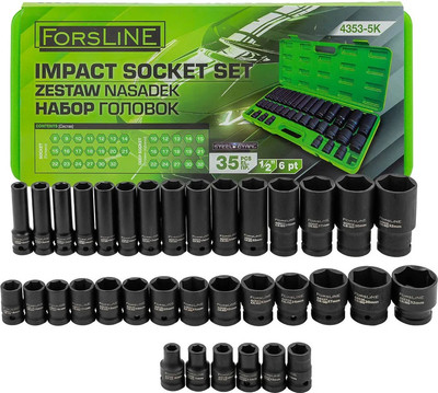 Набор головок слесарных ForsLine FL-4353-5K (61639)