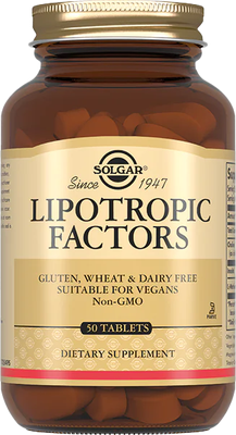Комплексная пищевая добавка Solgar Липотропный фактор (50 таблеток)