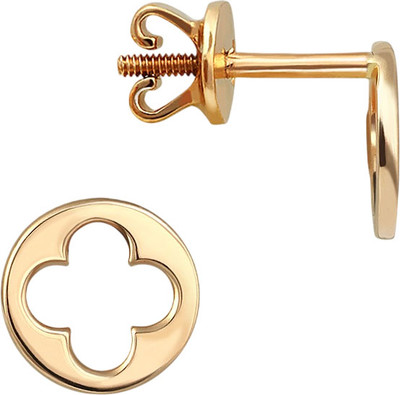 Серьги из розового золота Кристалл CM25100226773