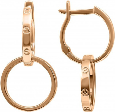 Серьги из розового золота Кристалл CQ07800226773