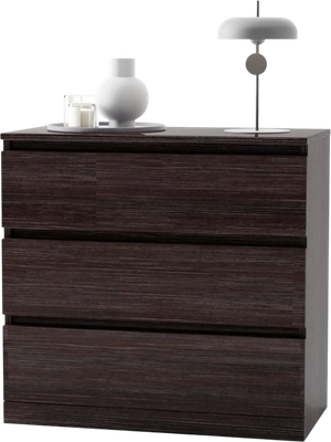 Комод Dipriz Марм 3 ящика / Д.20075.1 (черная сосна)