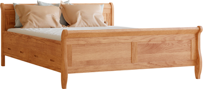 Двуспальная кровать Dipriz Мелания 160 / Д.83315.1 (дуб/масло)