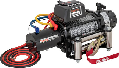 Лебедка электрическая Runva 9500 lbs 4350кг / EWB9500MAXS (стальной трос)