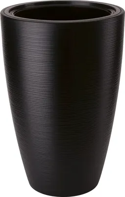 Кашпо Formplastic Gobi Slim / FP-5250-084 (глубокий черный)