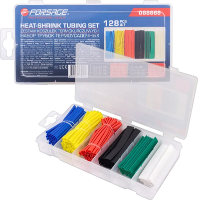 Набор трубок термоусаживаемых Forsage F-068668 (65443), (128шт)