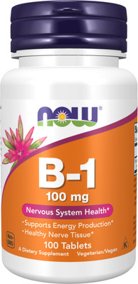 Витамин NOW Foods B-1 100mg (100таблеток)