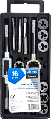 Резьбонарезной набор Scheppach Sch-PD016-1 (64899)