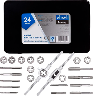 Резьбонарезной набор Scheppach Sch-M024-2 (64901)