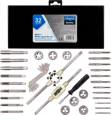 Резьбонарезной набор Scheppach Sch-M032-1 (64902)