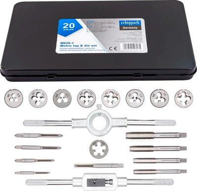 Резьбонарезной набор Scheppach Sch-M020-1 (64905)