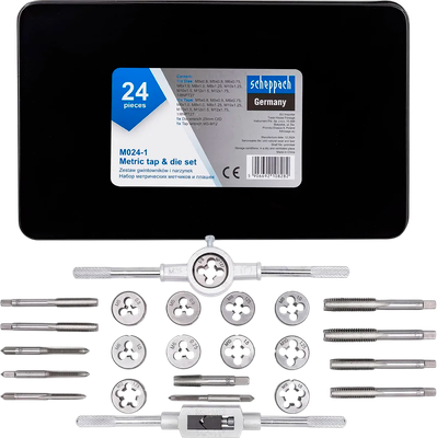 Резьбонарезной набор Scheppach Sch-M024-1 (64906)