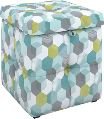 Пуф Rivalli Деко (Honey combs green ЦД)