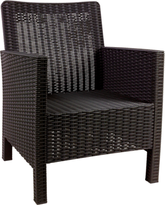 Кресло садовое ВПМ Ротанг / 6199038 (темно-коричневый)