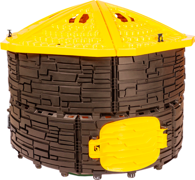 Компостер ВПМ Усиленный / 6199376 (780л, темно-коричневый/желтый)