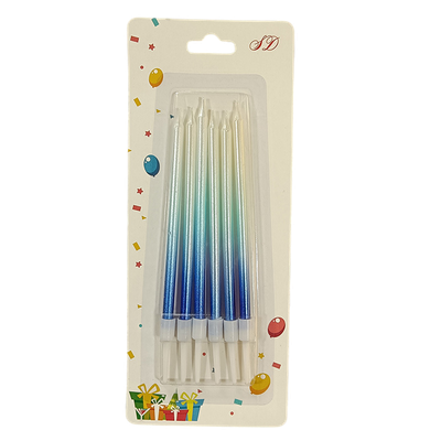 Набор свечей для торта S.G. Home Градиент SG-CC-6C (12.5см, голубой)