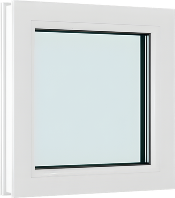 Окно ПВХ Добрае акенца Глухое 3 стекла (600x600)