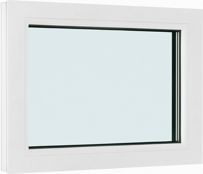 Окно ПВХ Добрае акенца Глухое 3 стекла (450x550)