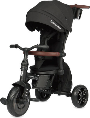 Трехколесный велосипед с ручкой QPlay T70 Comfo Max (черный)