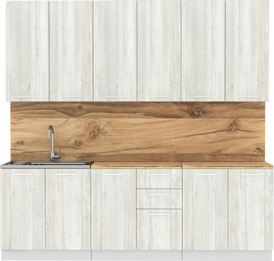 Кухонный гарнитур Артём-Мебель Эльза СН-114 без стекла ДСП 2.4 (сосна винтерберг)