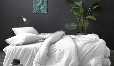 Комплект постельного белья LUXOR Отбеленная (N) 2.0 с европростыней (поплин гл/кр)