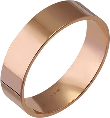 Кольцо обручальное из розового золота Кристалл CC64100226773 (р.17.5)