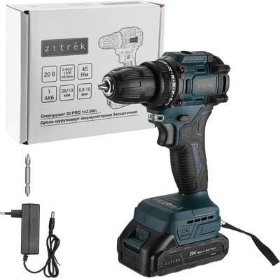 Аккумуляторная дрель-шуруповерт Zitrek Greenpower 20 PRO / 085-1313