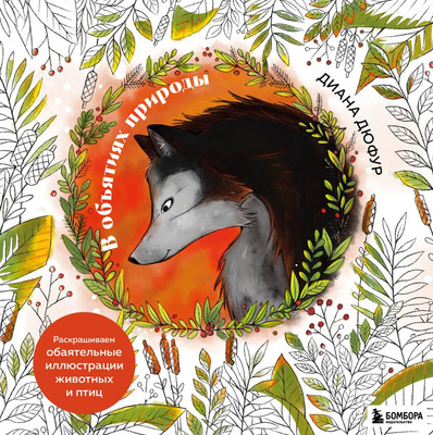 Раскраска Бомбора В объятиях природы, мягкая обложка (Дюфур Диана)