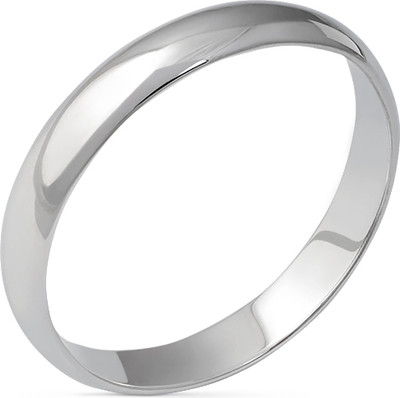 Кольцо обручальное из белого золота Кристалл CA48600226773 (р.19)