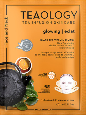 Маска для лица тканевая Teaology Glowing Black Tea Vitamin C (21мл)
