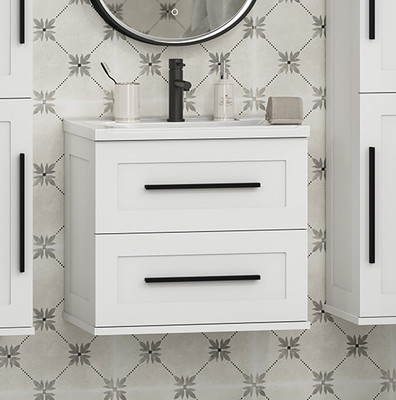 Тумба с умывальником Misty Модерн 60 / П-Мод09060-011Пр+Р-Евв14060-Д