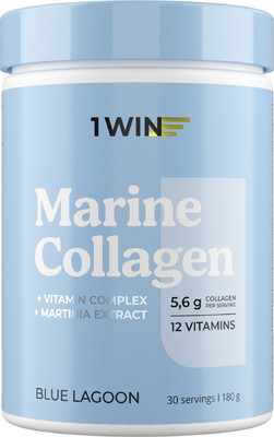 Коллаген 1WIN Морской (180г, голубая лагуна)