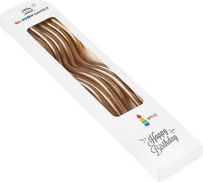 Набор свечей для торта S.G. Home Серпантин коктейльные SG-CC-6W (6шт, бронзовый)