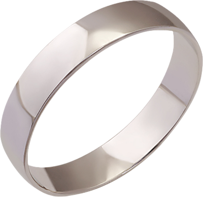 Кольцо обручальное из белого золота Кристалл CD23600226773 (р.18)