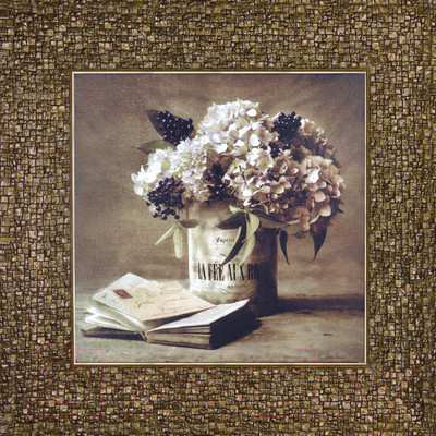 Картина Декарт Букет с книгой 8Л0410 (в раме)