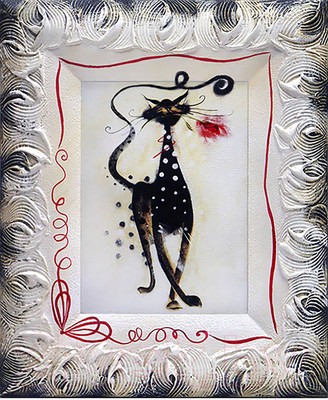 Картина Декарт Черный кот-1 8Л0183 (в раме)