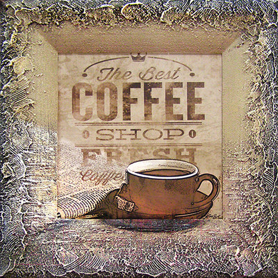 Картина Декарт Чашка кофе 8Л0842 (в раме)