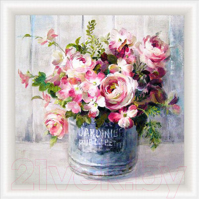 Картина Декарт Розовый букет 8Л0897 (в раме)