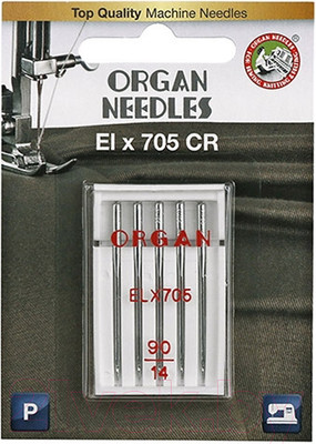 Набор игл для бытовой швейной машины Organ Elx705 CR 5/90