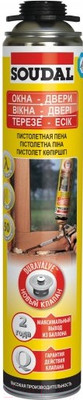 Пена монтажная Soudal Окна-Двери пистолетная (750мл)