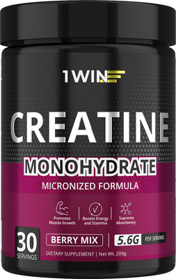 Креатин 1WIN Моногидрат (200г, ягодный микс)