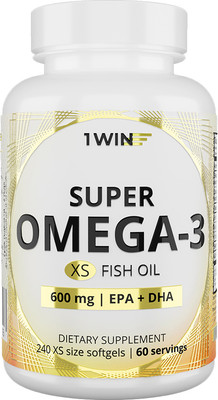 Жирные кислоты 1WIN Omega-3-30% (240 капсул)