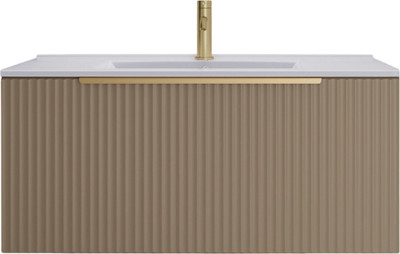 Тумба под умывальник ЗОВ Дублин 80 / DU80LWMFC (флавио кашемир)