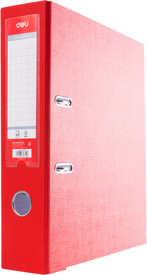 Папка-регистратор Deli Разборная / CF818-RD (красный)