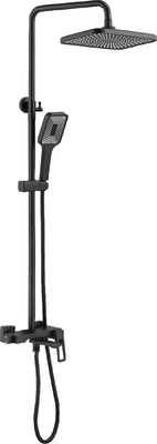 Душевая система со смесителем Shevanik S6836H (черный)