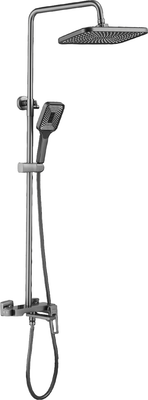 Душевая система со смесителем Shevanik S6836T (оружейная сталь)